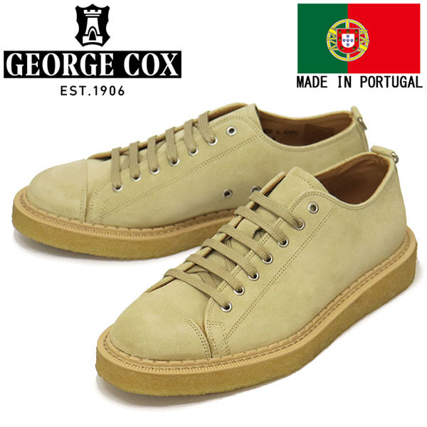GEORGE COX (ジョージコックス) UTILITY MONKEY SHOE ラバーソール レザーシューズ 417C SAND SUEDE UK8-約27.0cm拍卖