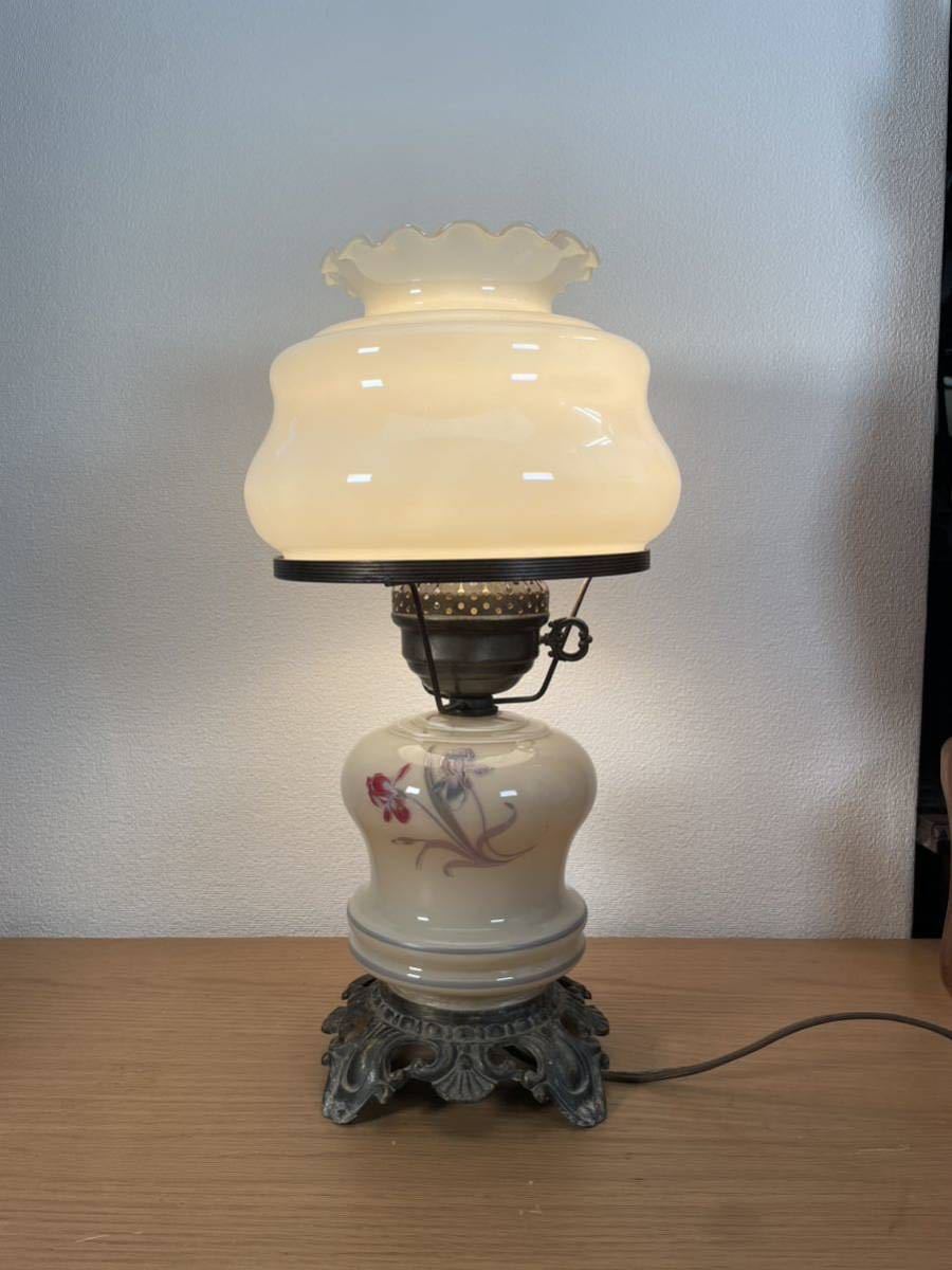 和洋折衷♪ハリケーン パーラー テーブルランプ ヴィンテージ テーブルスタンド ライト 和風 Hurricane Parlor Electrik Table Lamp拍卖