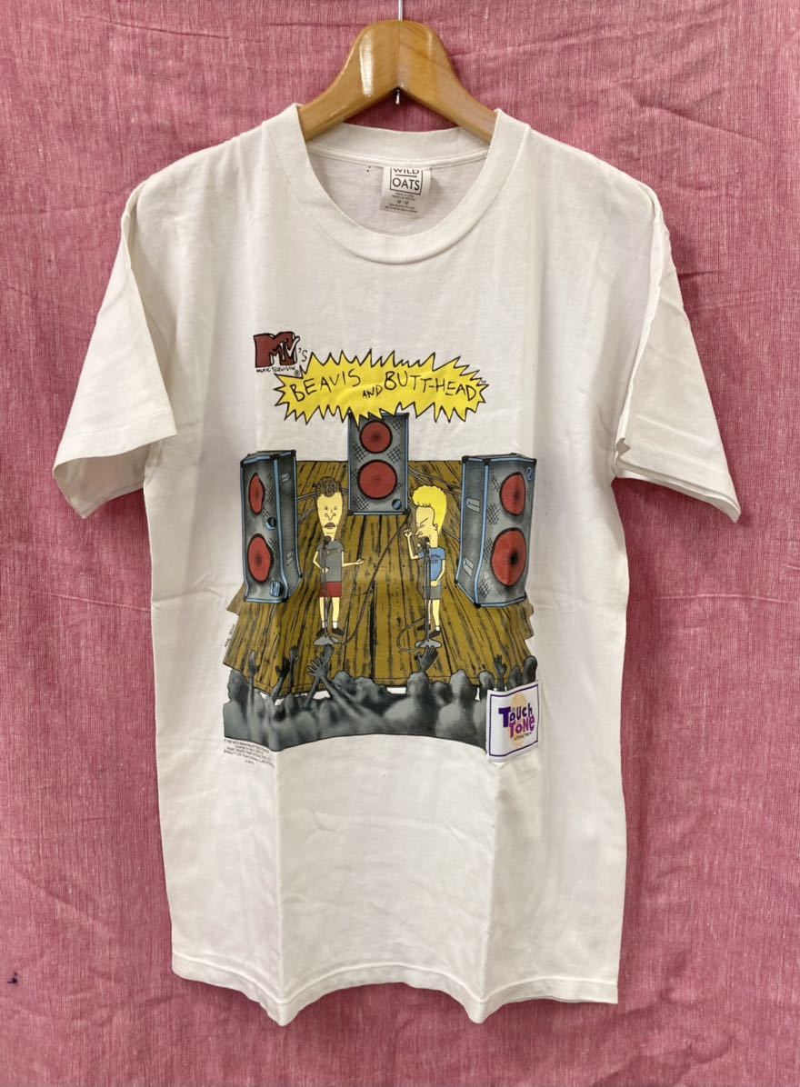 ヴィンテージ 90s BEAVIS AND BUTT-HEAD ビーバス&バットヘッド TOUCH TONE Tシャツ アメコミ コミック MTV マイク・ジャッジ Mike Judge拍卖