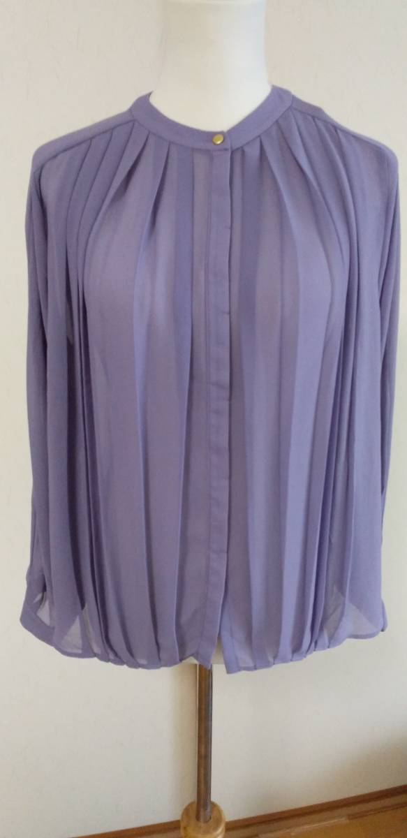 新品タグ付き 長袖ブラウス Te’chi chi テチチ フリーサイズ パープル拍卖