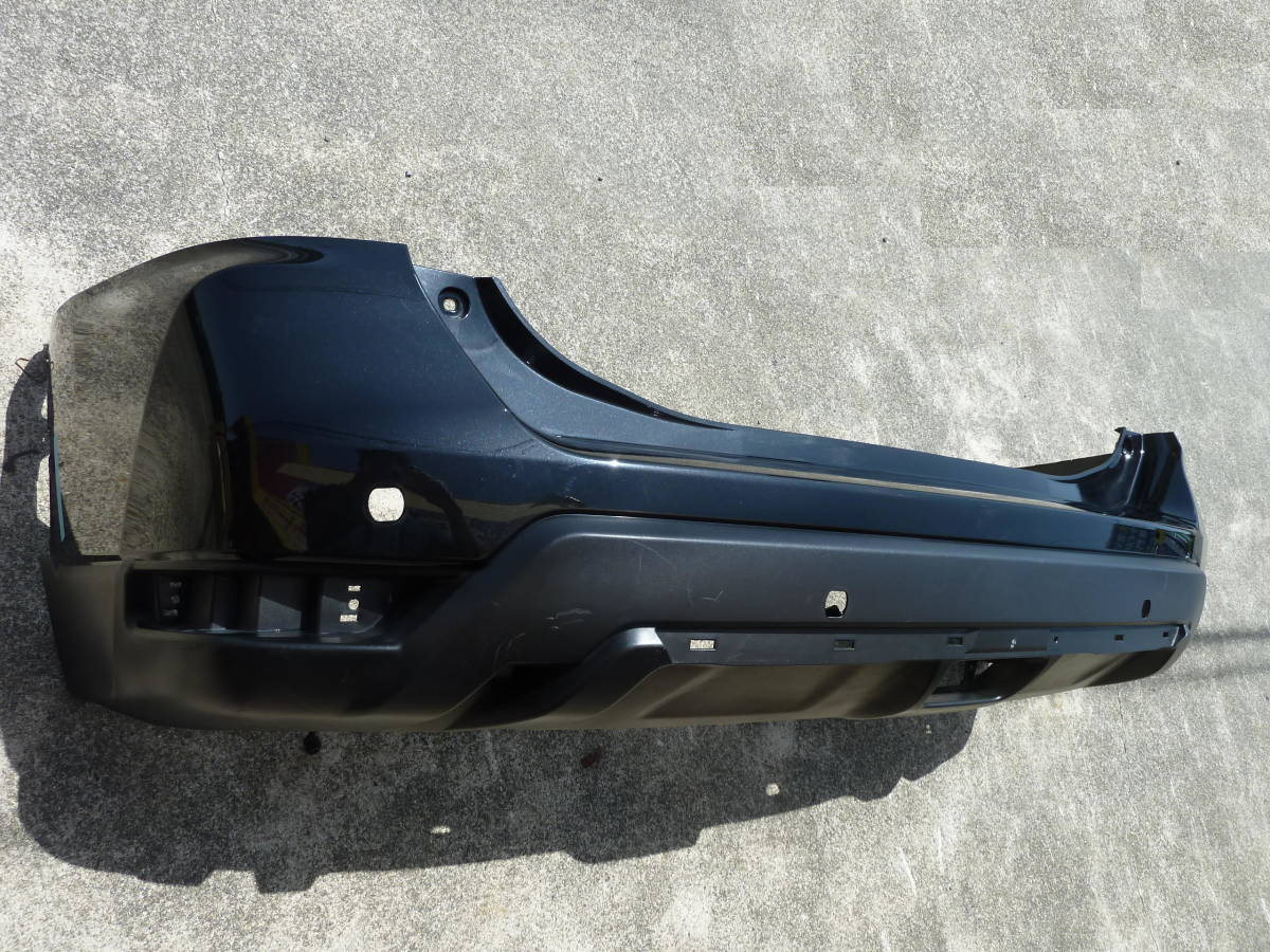 ●●2307-N81LL T32 エクストレイル 後期 純正 リアバンパー 黒 ソナー穴あり 85022 6FR0H拍卖