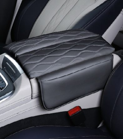 黒 BMW x5 g05 x7 g07 2019-2022 x6 g06 2020-2022用レザーアームレストボックス,クッション,カーアクセサリー用センターコンソールカバー拍卖