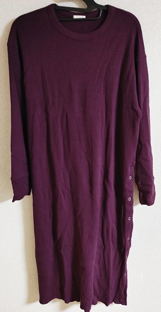 XLサイズ GU ジーユー 長袖 ワンピース 紫拍卖