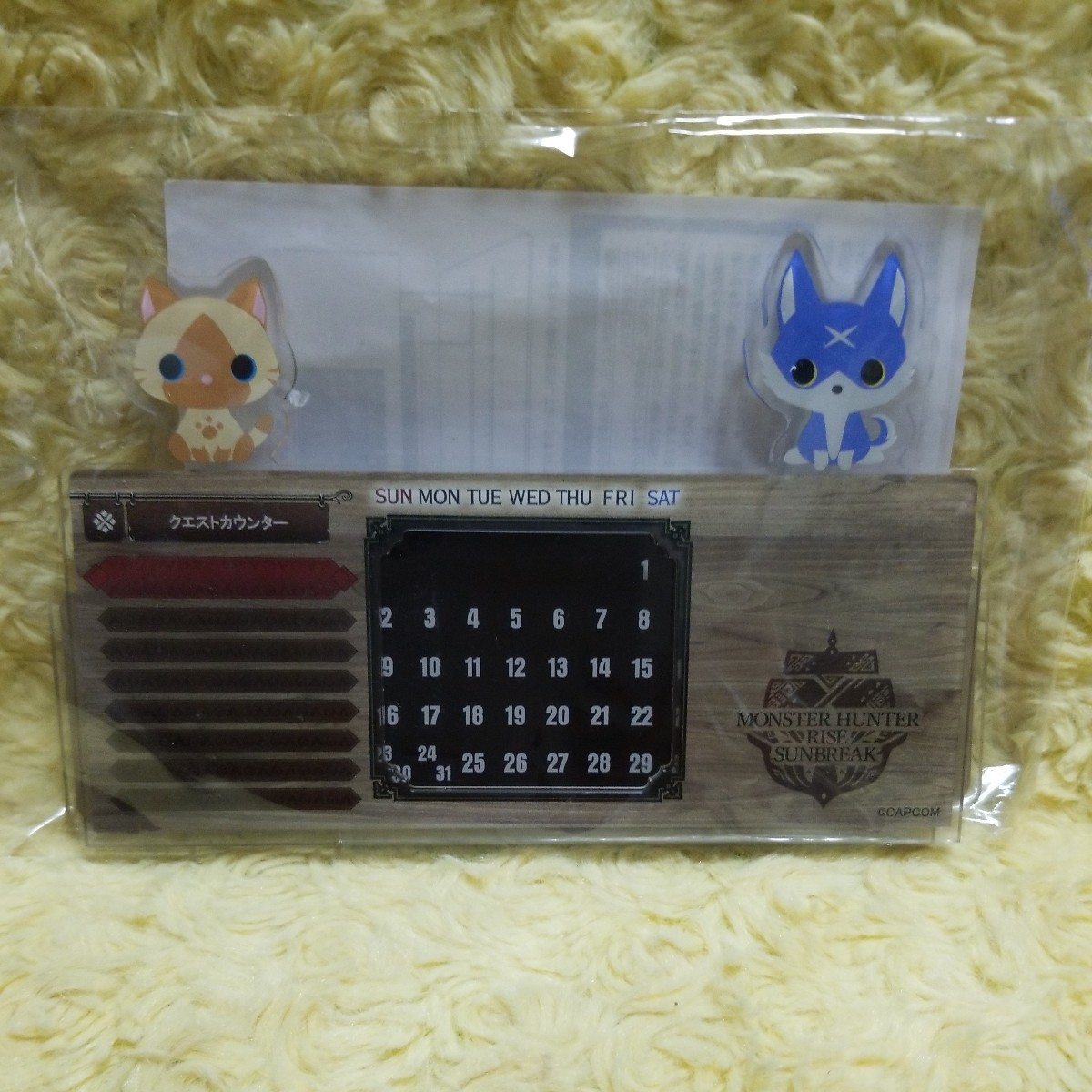 モンスターハンター アイルー ガルク アクリル万年カレンダー拍卖