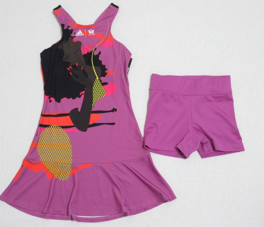 adidas テニス ワンピース タイツ セット ピンク L アディダス テベ・マググ コラボ ニューヨーク Y-ドレス HF6323拍卖
