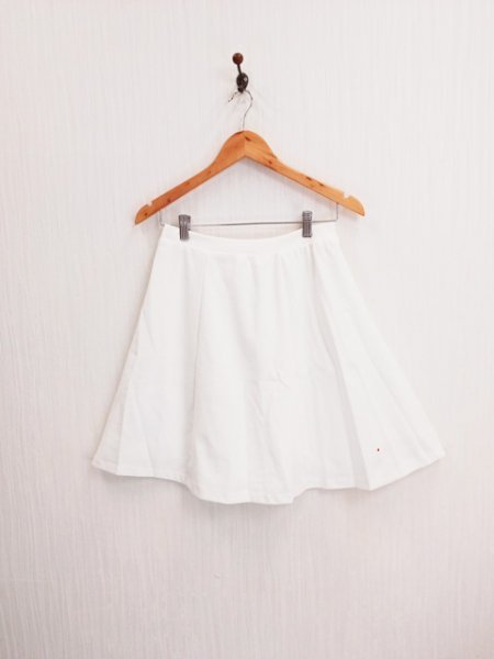 LU0213 ○送料無料 古着 SM2 サマンサモスモス レディース フレア スカート Mサイズ オフホワイト ウエストゴム 裏地あり ストレッチ拍卖