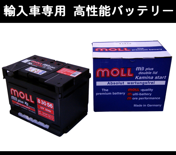 ★MOLL輸入車用バッテリー★ロータス エリーゼ 1.8 16V ABA-1117用 個人宅配送可能拍卖