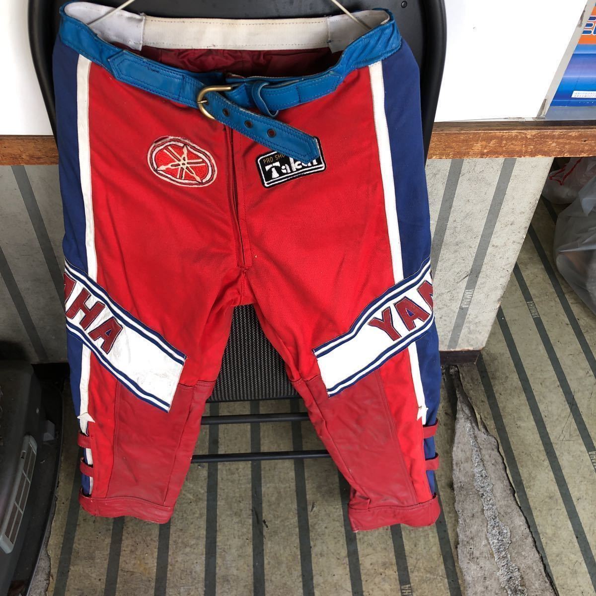 ビンテージ希少ヤマハレーシングチームオフロードパンツ.非売品.鑑賞オブジェ等々拍卖