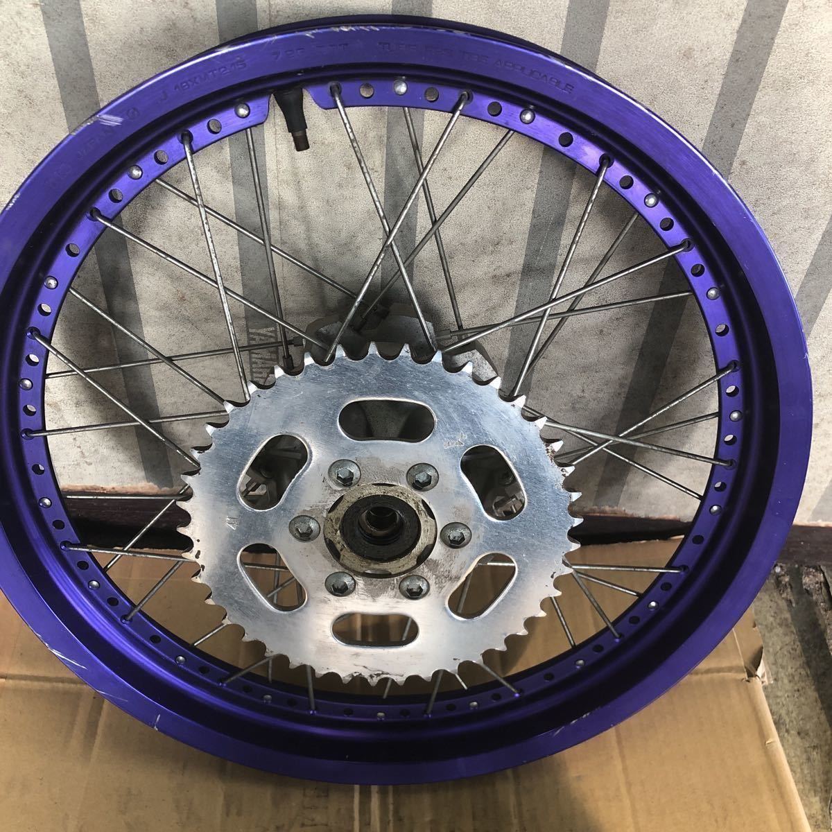 当時物.YAMAHA.ヤマハ.TY250Z.スコテッシュ.純正リアホイール .中古品.拍卖