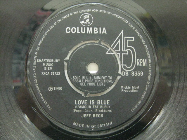 JEFF BECK-Love Is Blue / I've Been Drinking (UK Orig.7)拍卖