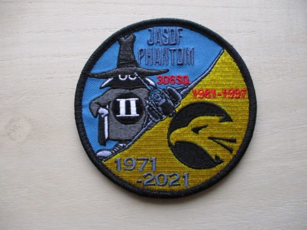【送料無料】航空自衛隊 JASDF PHANTOM 306SQスプーク第306飛行隊F-4EJファイナルイヤー記念パッチ/小松基地ファントム2改patchワッペンM35拍卖