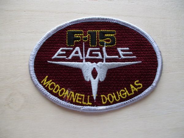 【送料無料】戦闘機F-15マクダネル ダグラス社イーグルEAGLEパッチMcDonnell Douglasワッペン/patch米空軍AIR FORCE自衛隊アメリカ空軍 M47拍卖