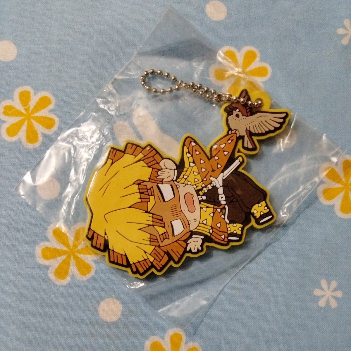 鬼滅の刃 トレーディング ラバー ストラップ 鎹鴉運ばれ隊士 我妻善逸 未開封新品 ボールチェーン キーホルダー 雀 ラバスト拍卖