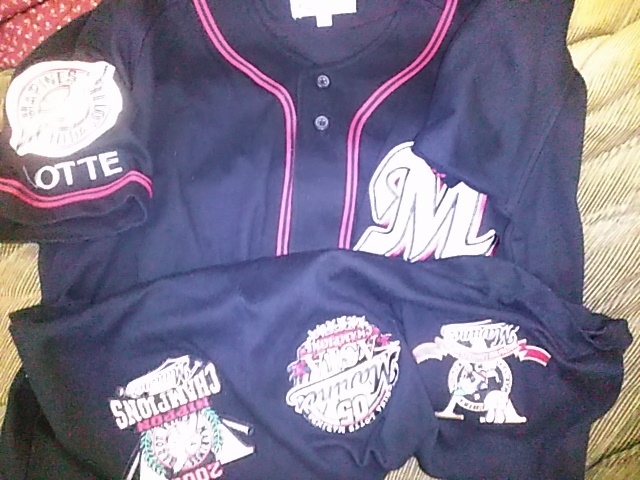 千葉ロッテマリーンズFC特典三冠ワッペンユニフォーム フリーサイズ拍卖