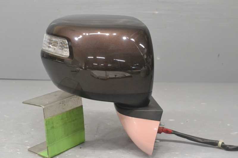 N-BOX カスタム 後期(JF1 JF2) 純正 破損無 取付OK 動作保証 右 ドアミラー 9P 電格 ウィンカー付 R562P チャコールグレー k074287拍卖