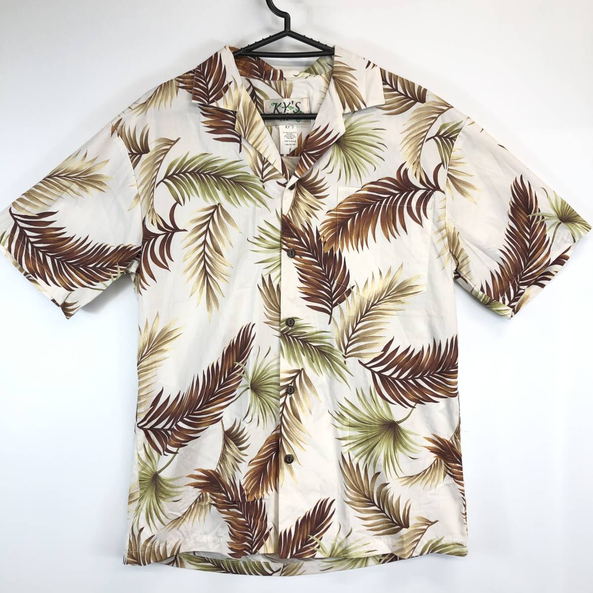 ハワイ製 KY'S アロハシャツ Sサイズ コットン拍卖