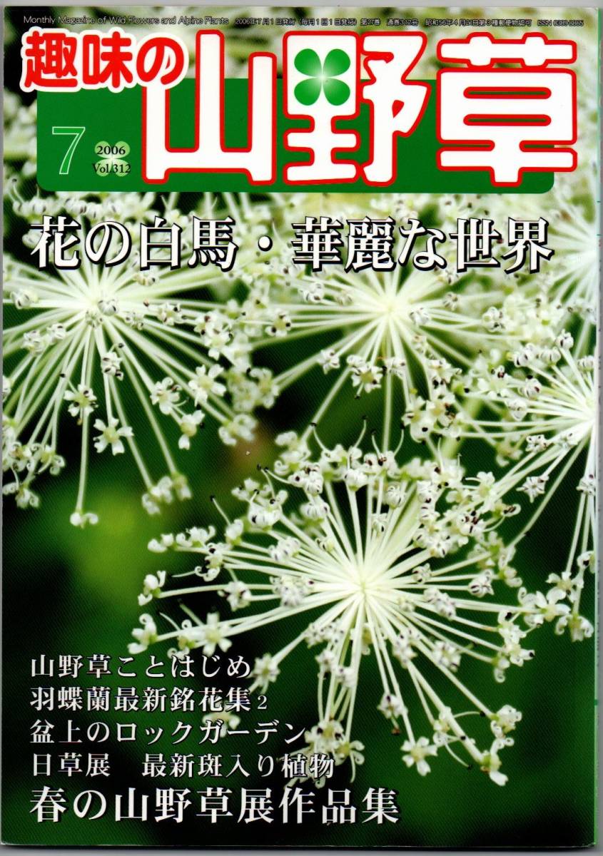 108* 趣味の山野草 2006年 07月号 花の白馬 盆上のロックガーデン 羽蝶蘭最新花2拍卖