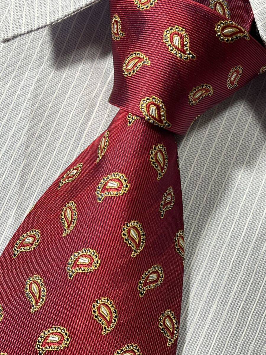 ほぼ未使用 ″dunhill″ ダンヒル ペイズリー ブランドネクタイ 307219拍卖