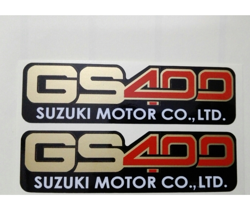 paypaySUZUKI GS400 サイドカバーゴムステッカーサイドカバー シール GS425 GS400L 送料無料拍卖
