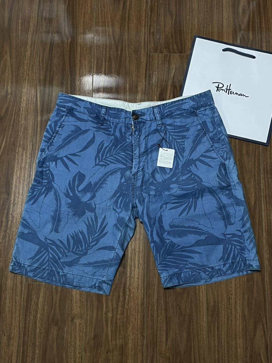 ★新品未使用★RonHeaman★ロンハーマン★RHC★ショートパンツ★パンツ★インディゴ★ボタニカル拍卖