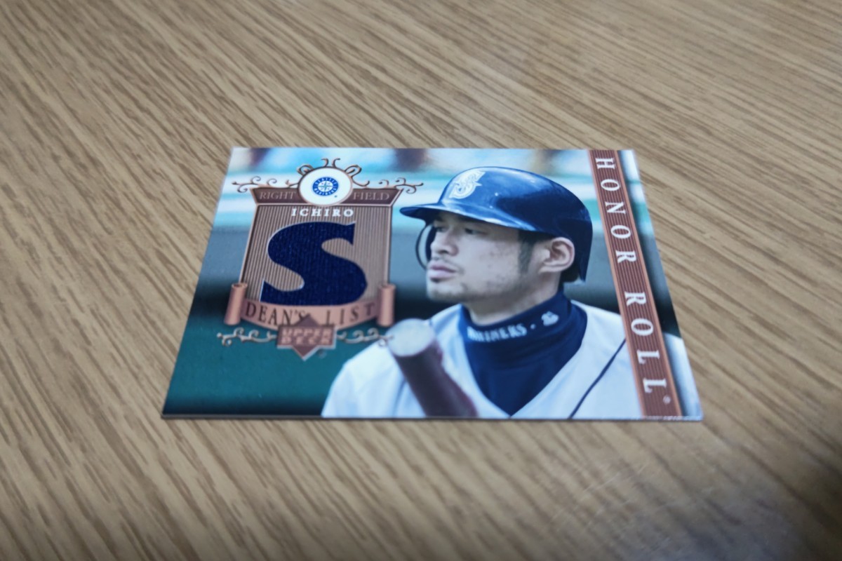 イチロー・マリナーズ・ゲーム実使用ジャージ入りカード Upper Deck拍卖