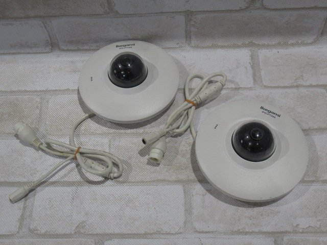 Ω 新D 0009♪ 保証有 Ikegami【IPD-PT200】池上通信機 ミニドーム型パン・チルトネットワークカメラ 2台セット 動作品拍卖