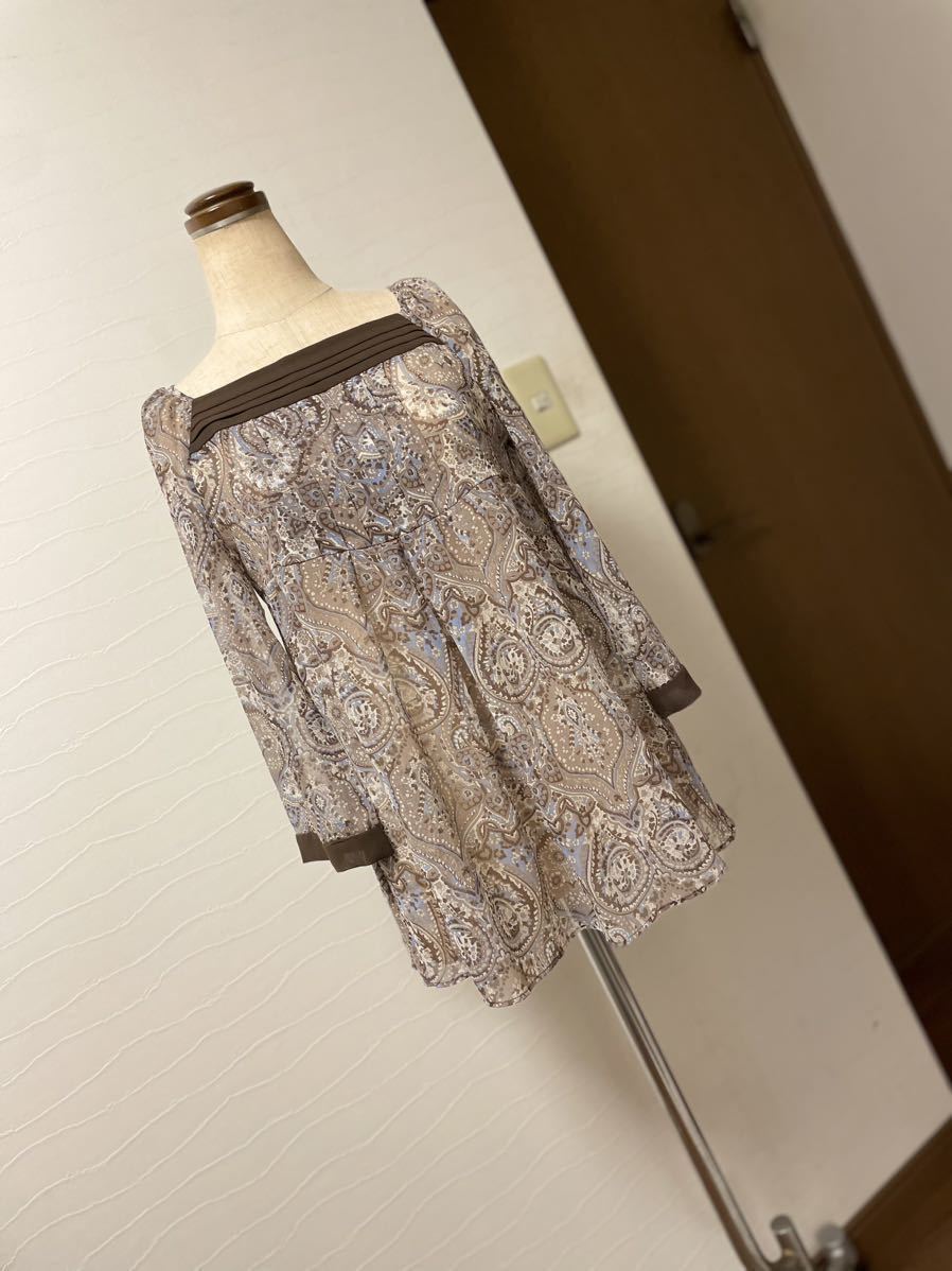 【美品】★リフレクト 七分袖 シフォントップス/9★拍卖