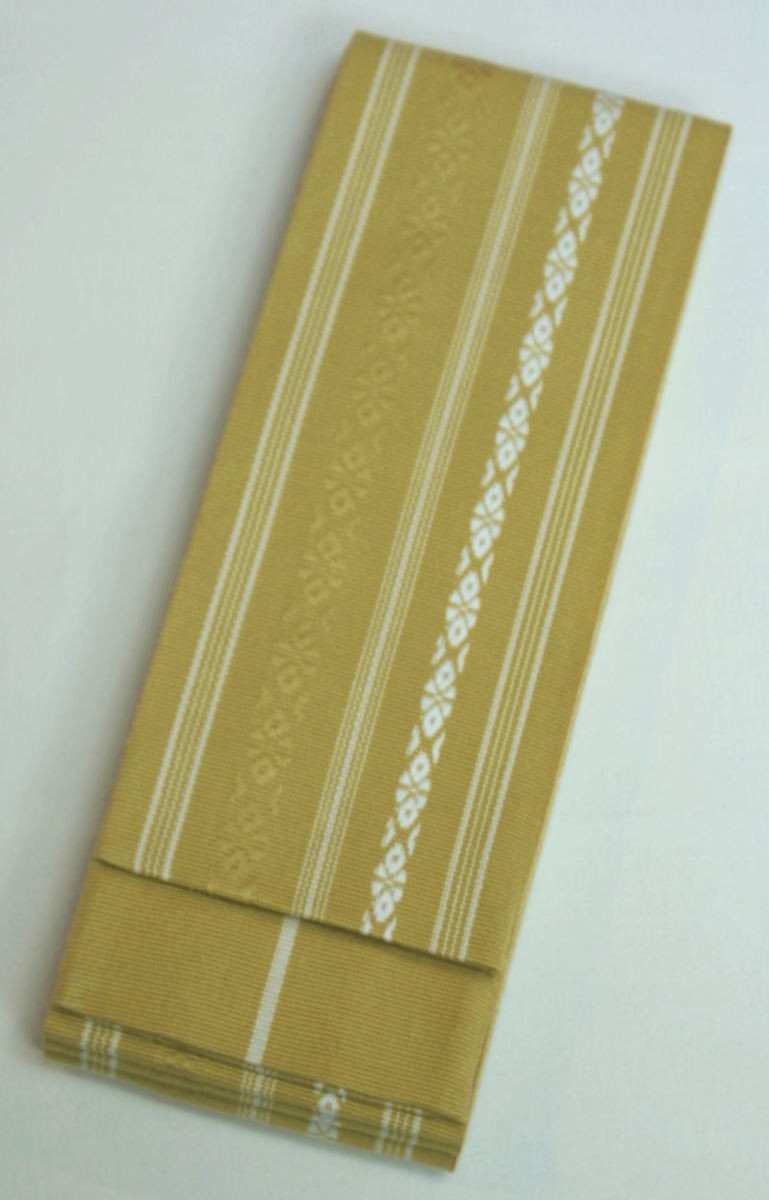 角帯 献上柄 からし 綿角帯 浴衣帯 袴下帯 お祭り用品 阿波踊り用品 日本製拍卖