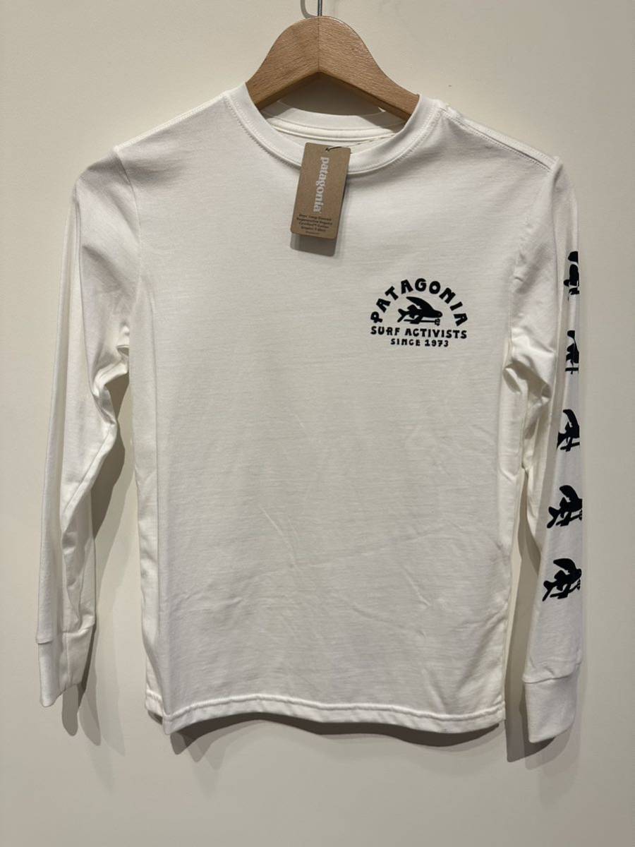 パタゴニア キッズ 長袖Tシャツ 新品正規品 サイズS拍卖