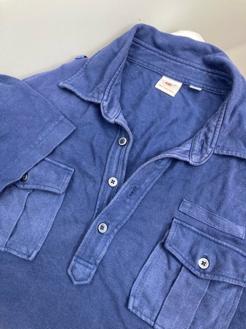 ポロシャツ ゴルフシャツ 鹿の子 XL 紺 UNIQLO Michael Bastian★中古格安!拍卖