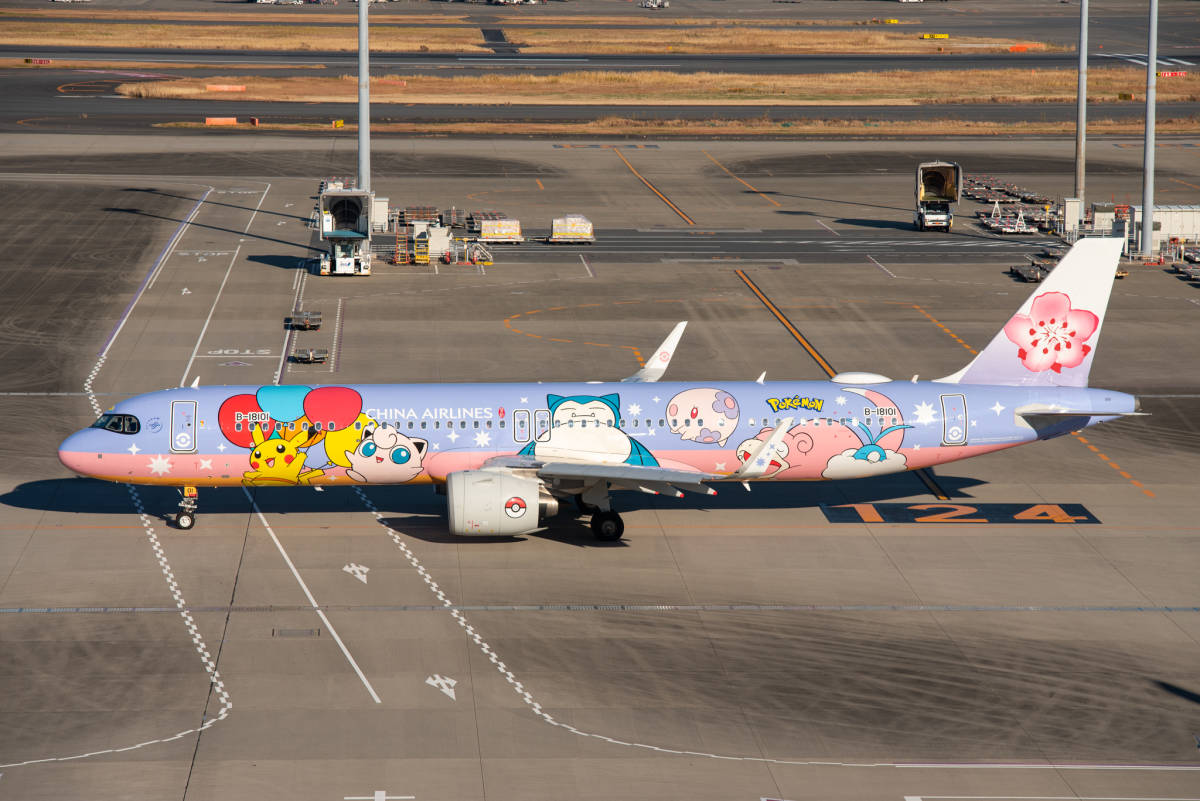 飛行機 デジタル画像 チャイナエアライン ピカチュウジェットCI ポケモン 5拍卖