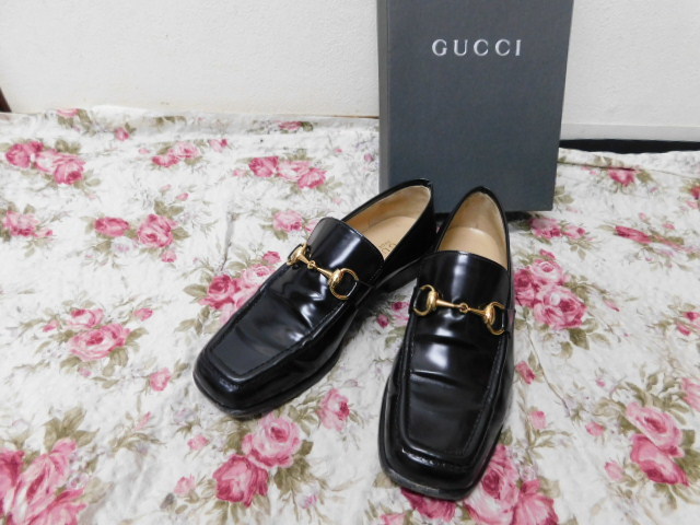 y46 グッチ GUCCI ホースビット ローファー サイズ36.5C 即決拍卖