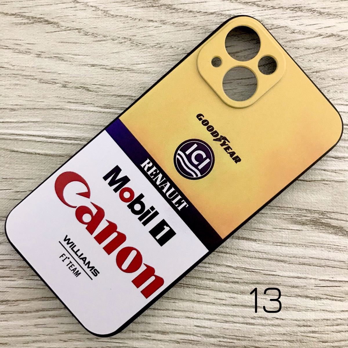 キヤノン ウィリアムズ ルノー iPhone 13 ケース F1 Williams FW14 キャノン マンセル パトレーゼ セナ スマホ拍卖