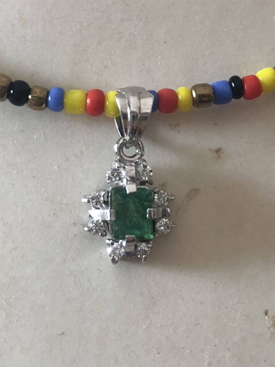 ペンダントトップ エメラルド アフリカンビーズ拍卖