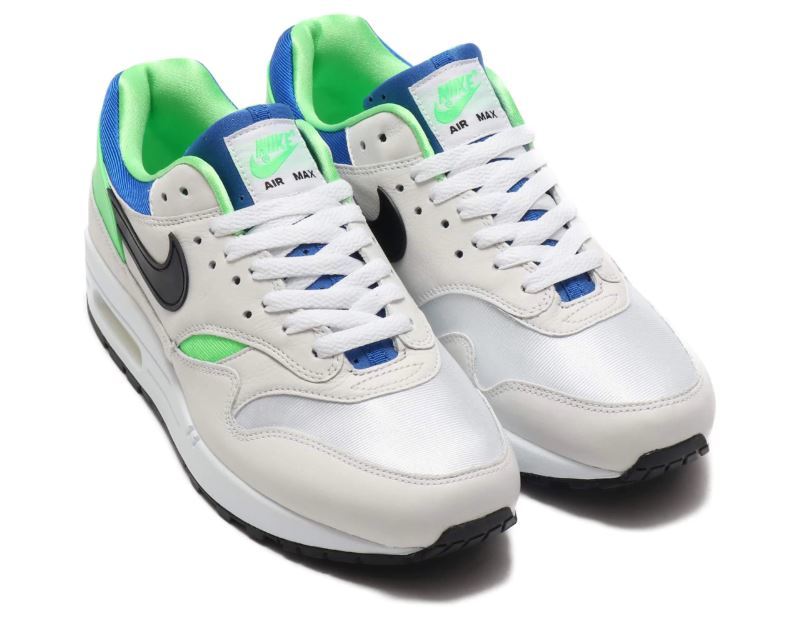 27cm● NIKE AIR MAX 1 DNA CH.1 白 黄緑 青 ナイキ エア マックス AR3863-100 スニーカー AIR HUARACHE エア ハラチ拍卖