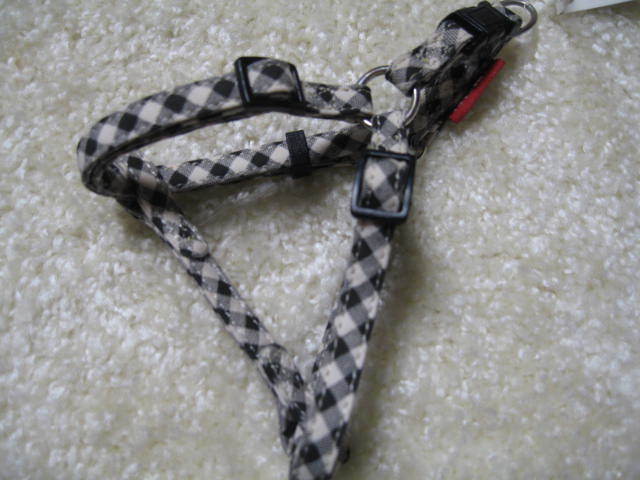 ★同梱お得★超小型犬胴輪-№46・シンプルチェック・ブラック♪拍卖