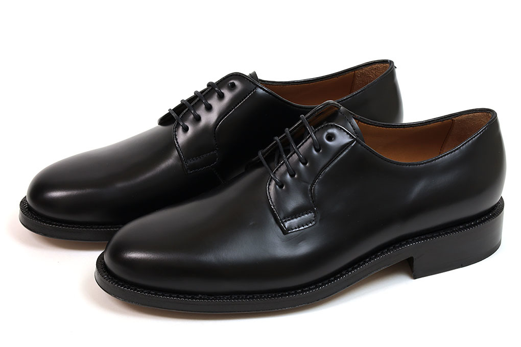 新品-YA479- ヤンコ プレーントゥ ブラック 8(26.5cm) YANKO拍卖