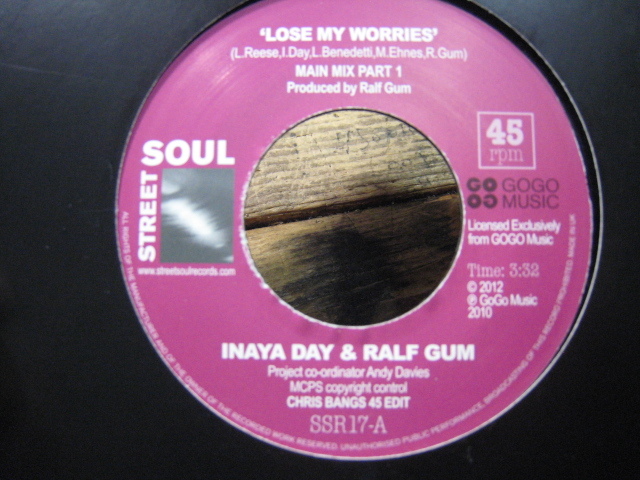 7インチ Inaya Day & Ralf Gum Lose My Worries SSR17-A拍卖