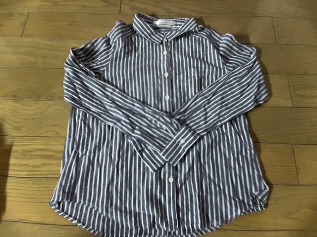 ★tricolour 長袖シャツ Mサイズ ストライプ拍卖