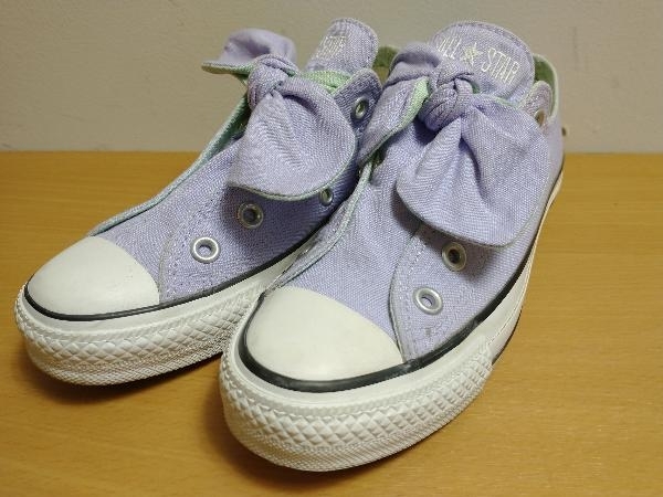 スニーカー CONVERSE コンバース ALL STAR オールスター スカーフィスリップ 5CL218 リボン スニーカー 22cm拍卖