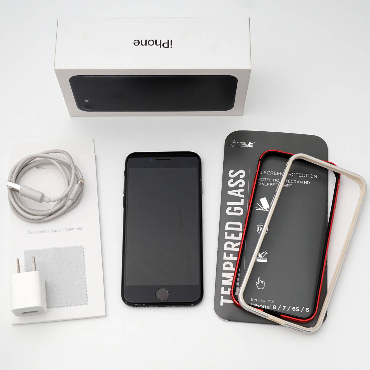 APPLE iPhone 7 ブラック 128GB docomo SIMロック解除済 電池交換済 白ロム ○判定 アップル アイフォーン アイフォン A1779 ドコモ拍卖