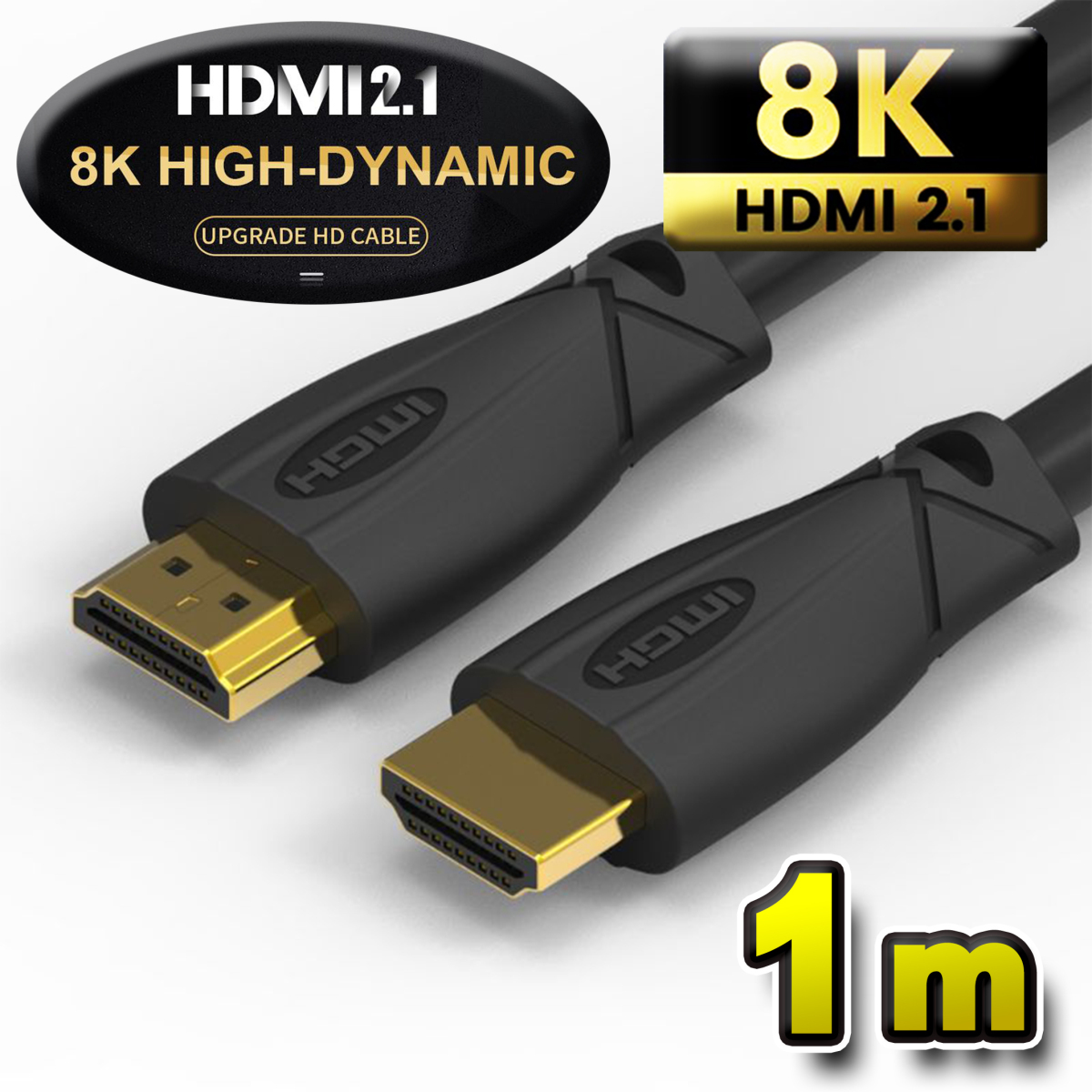 【お買い得品・8K対応】 HDMI ケーブル 1m 8K HDMI2.1 ケーブル 48Gbps 対応 Ver2.1 フルハイビジョン 8K イーサネット対応 1メートル拍卖