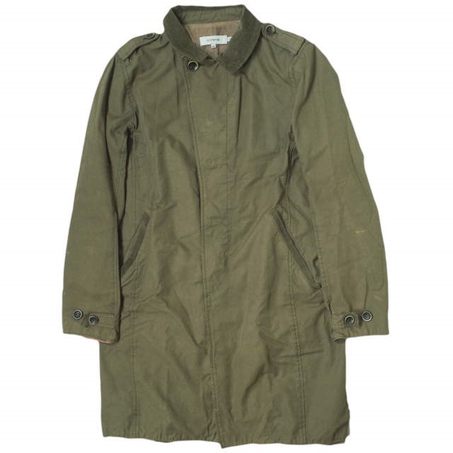 nonnative ノンネイティブ 日本製 OFFICER COAT - C/P TWILL WAX COATED ワックスコーティング オフィサーコート NN-J1901 0 OLIVE g11528拍卖