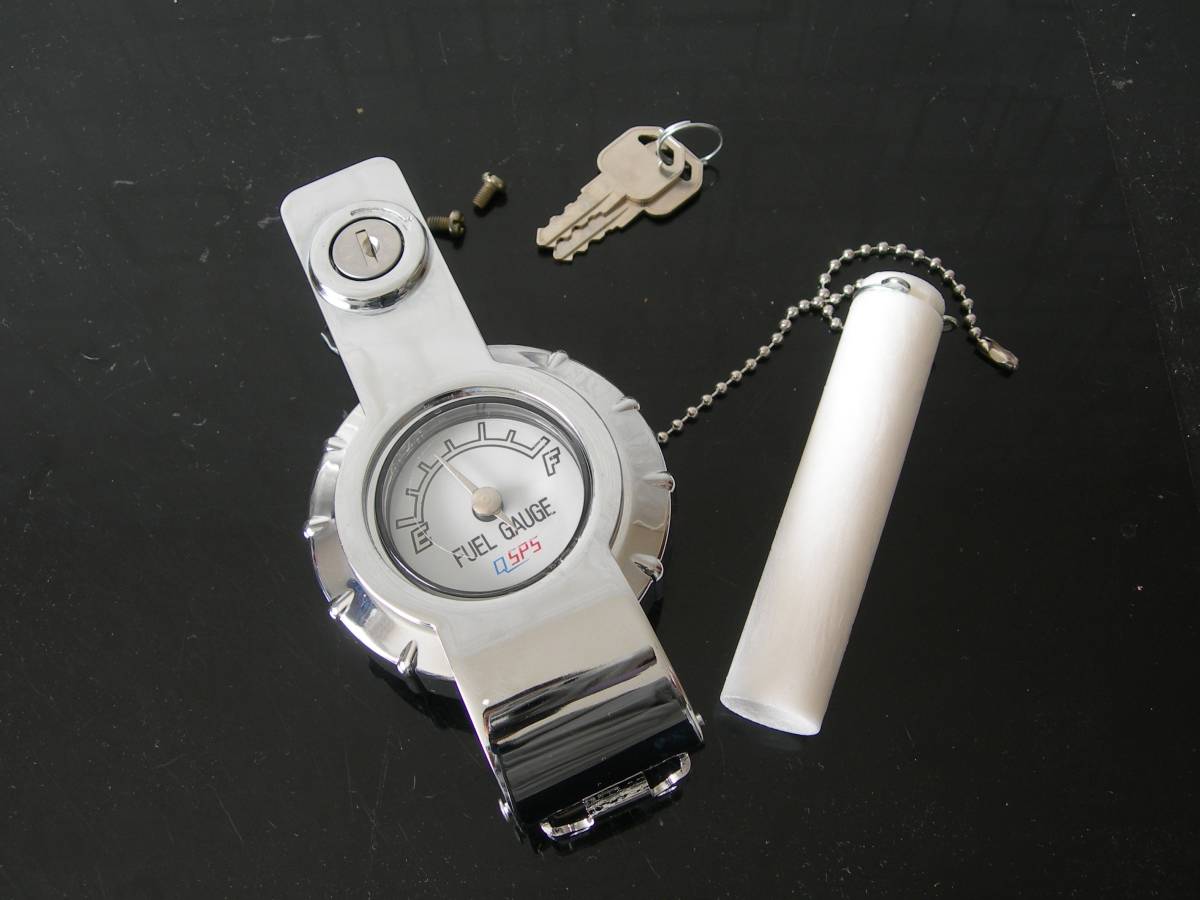 ◆◆燃料計付 タンクキャップ◆白◆HONDA CB750F,CB900F,CB1100F,CBX,CB400/250N RS-Z ゲージ付き タンクキャップ ホンダ 朝日電装タイプ拍卖