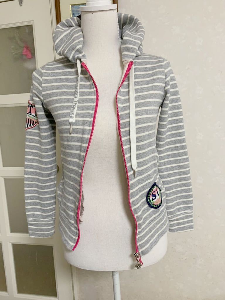 Samantha Thavasa サマンサ パーカー ボーダー柄拍卖