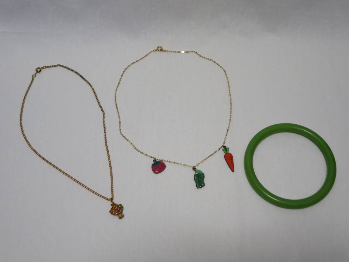 ネックレス★ゴールド★ブレスレット★花束★野菜拍卖