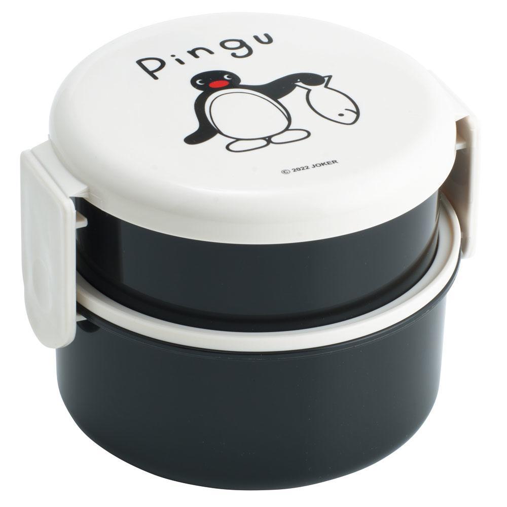 ピングー 抗菌 丸型ランチボックス2段(フォーク付) スケーター拍卖