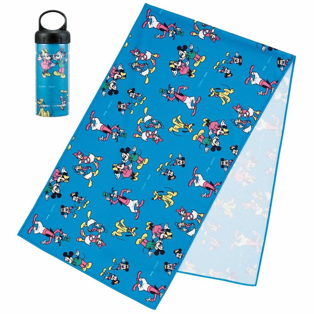 ミッキー 接触冷感タオル クールタオル ケース付き 冷却タオル 抗菌 防臭 Mickey Friends キャラクター スケーター拍卖