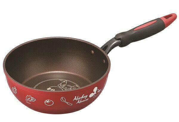 ディズニー フライパン深型 20cm ミッキーマウス Mickey Mouse スケーター キッチン用品 キッチングッズ 鍋 深鍋 片手鍋 調理 料拍卖