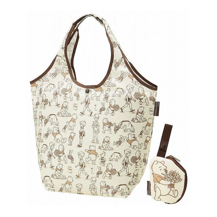 くまのプーさん エコバッグ 収納ポーチ付 折りたたみ ショッピングバッグ マイバッグ ディズニー スケーター拍卖